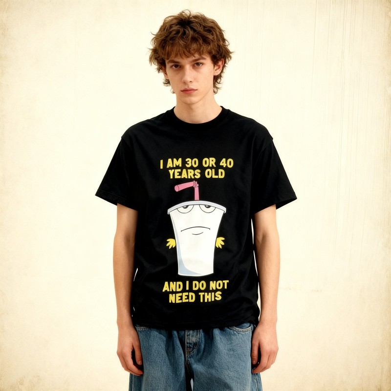 30 or 40 Aqua Teen Hunger Force ATHF T shirt funny tee shirt short