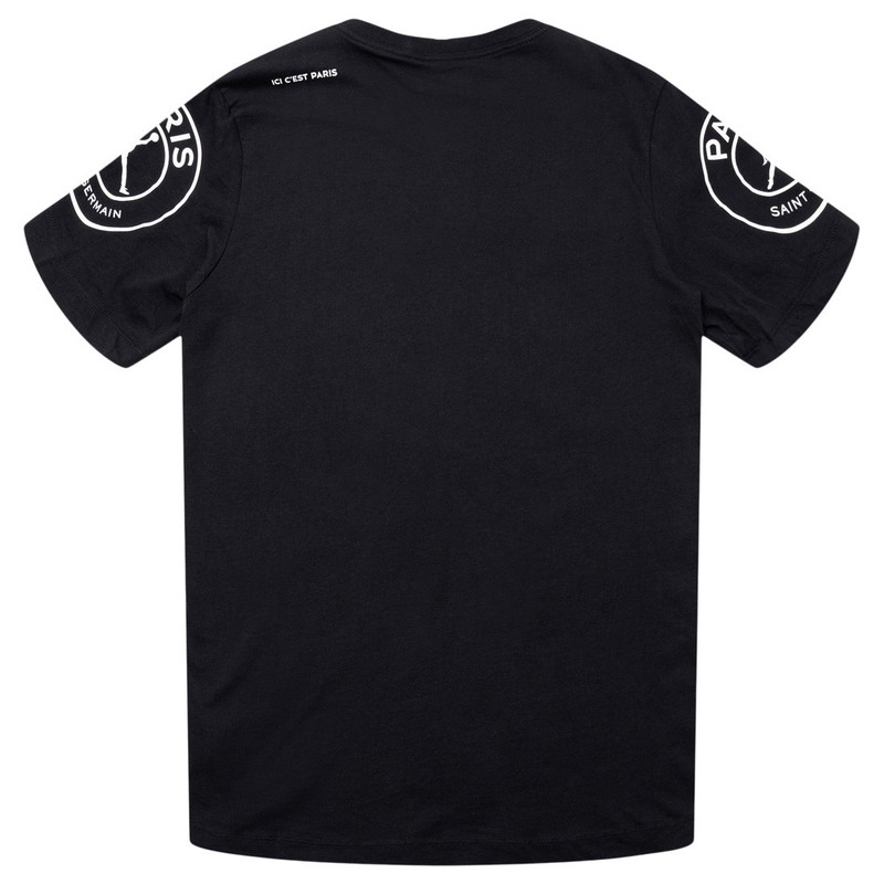 Nike Jordan Men’s T-Shirt Black Size S-XL Casual Sportswear PSG Logo