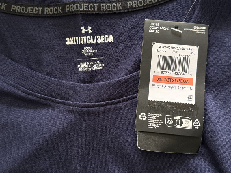 Under Armour Project Rock Payoff Tank Top Sleeveless Men Sz LT / 3XLT / 4XLT New gallery