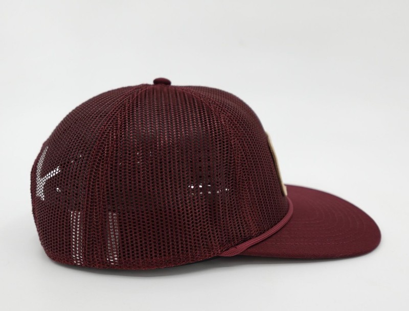 Poncho Outdoors Hat cap Mens Maroon Javelina Patch Trucker Snapback Mesh Fishing gallery