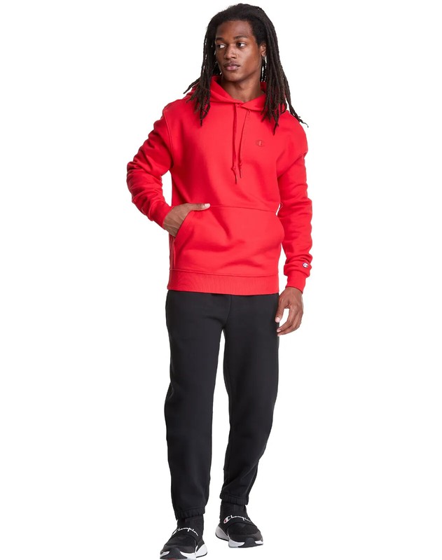 Champion C-Life Original Super Fleece Cone Hoodie Scarlet S2202-586404-003 Red