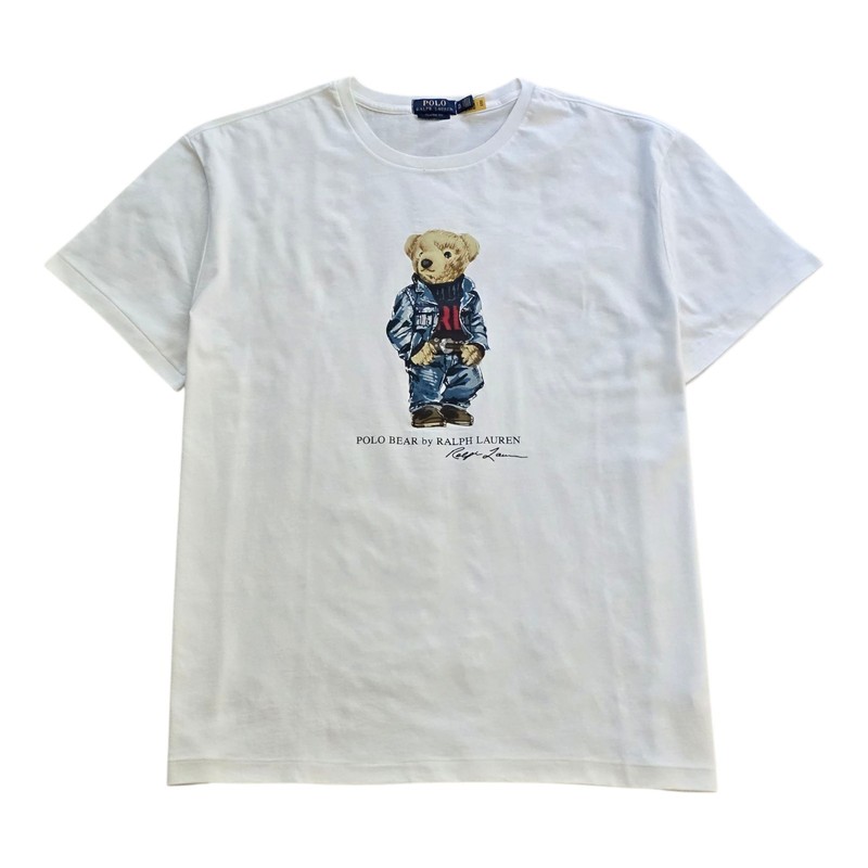 Polo Ralph Lauren Classic Fit Polo Bear Jersey T-Shirt Short Sleeve White gallery