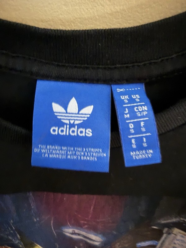 adidas Originals Men's Black Logo Graphic Crew Neck T-Shirt S gallery