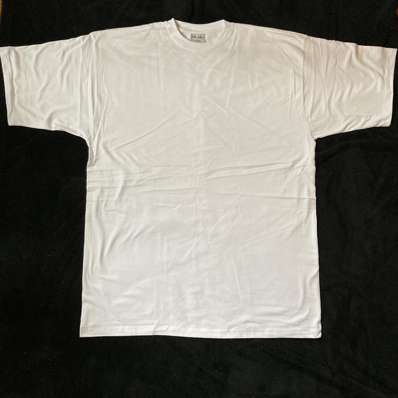 12-pack of MEN'S 3XL T SHIRTS WHITE 100% COTTON SUPER HEAVYWEIGHT 13oz CREW NECK