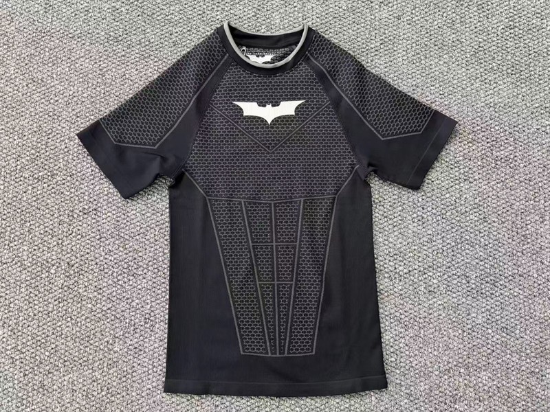 US YOUNGLA Batman Men’s Skinny T-Shirt Jogger Sports Quick Drying Short Sleeves