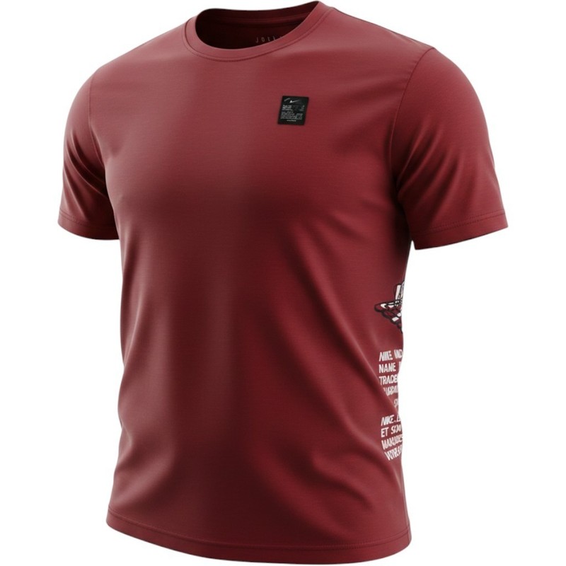 Jordan 3XL Red Short Sleeve Wings Side Graphic T-Shirt Nike Air Upside Down Tag