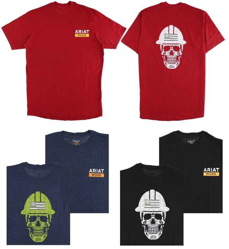 Ariat Men's Graphic T-Shirt Rebar Cotton Strong Blended, Short Sleeve Pre-Wash gallery