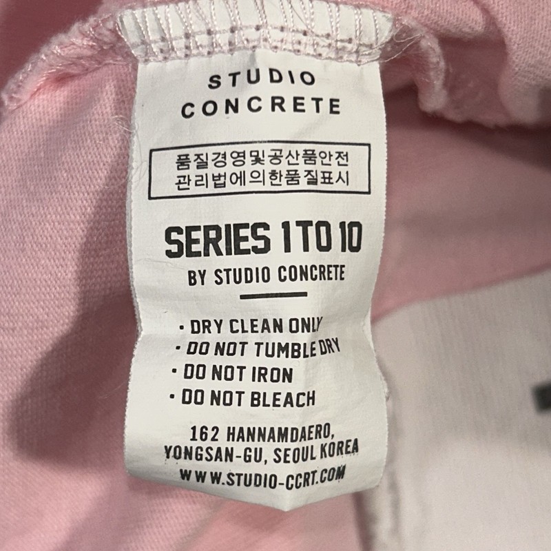Studio Concrete 1 TO 10 Love 9 Tee pink T-Shirt Short Sleeve *Stain Size 0 gallery