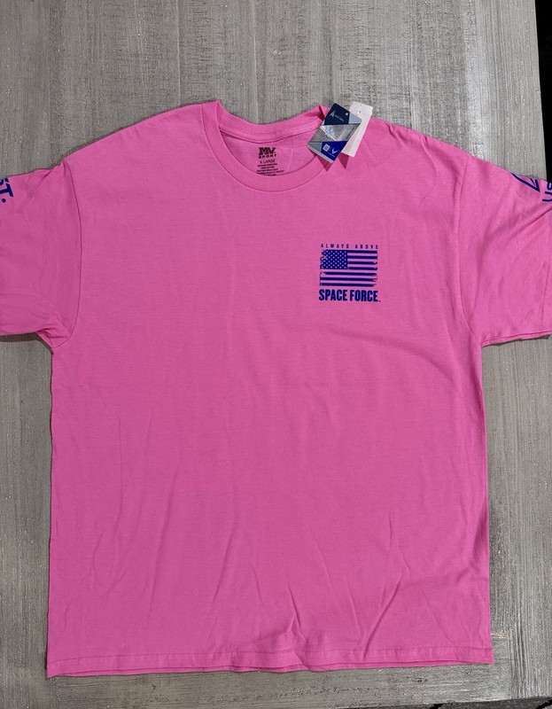 United States Space Force USSF “ALWAYS ABOVE” Pink T-Shirt -Size M / Medium NWT gallery