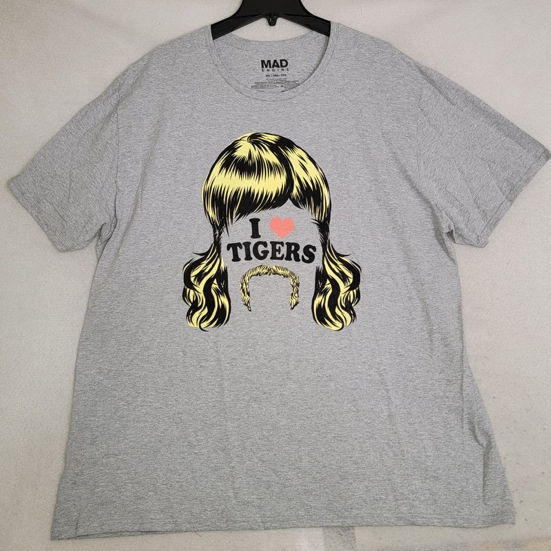 TIGER KING SHIRT ADULT 3XL XXXL Gray TIGERS HAIR CASUAL JOE EXOTIC NETFLIX NWT gallery