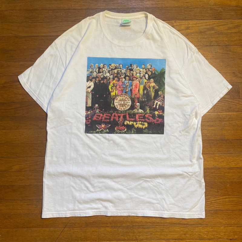 Vintage The Beatles Sgt Peppers Lonely Hearts Club Band White T-Shirt XL 2005
