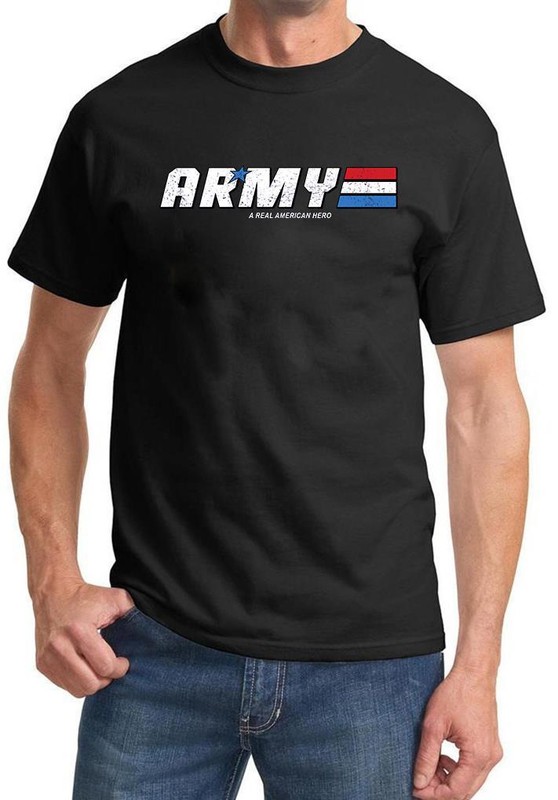 ARMY A Real American Hero Military Tshirt NEW FREE SHIPPING