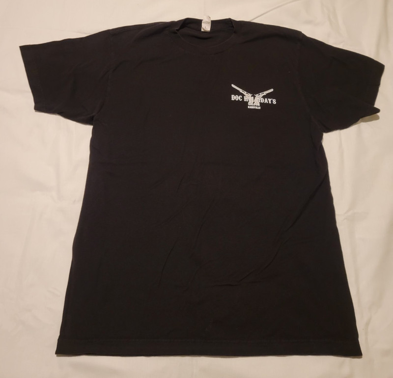 Doc Holiday’s Saloon Nashville, TN T Shirt Size Large VG- EX Cond. INV#BK-53