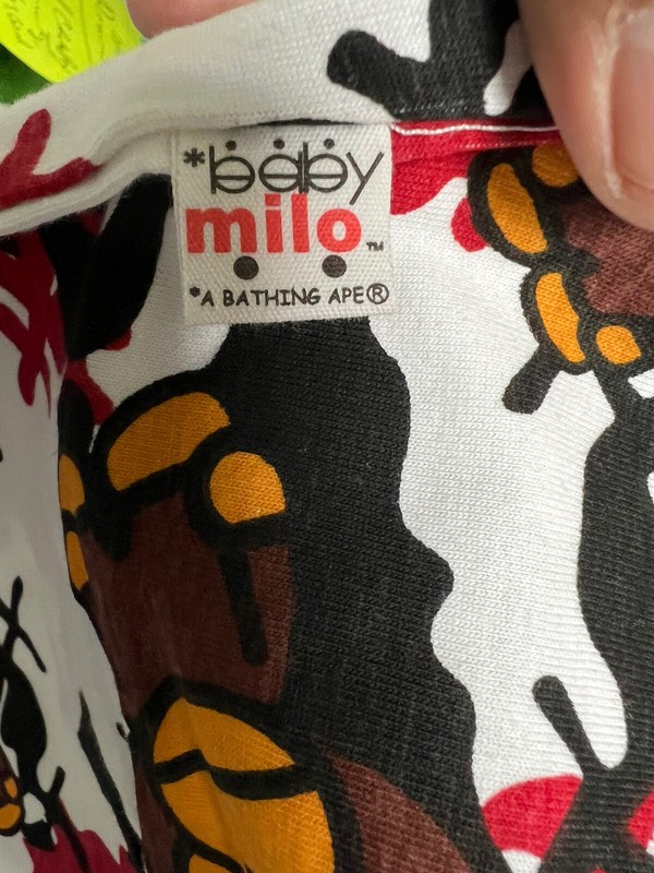 Vintage 2000s Baby Milo Bape A Bathing Ape AOP All Over Print T Shirt 2XL Rare gallery