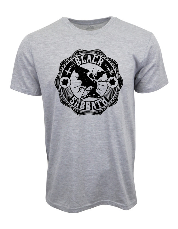 BLACK SABBATH GRAY GRAPHIC T SHIRT
