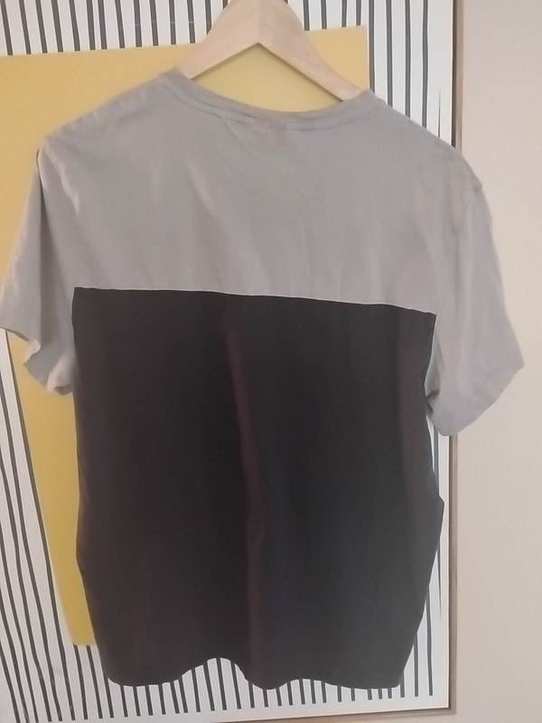 Michael Kors Block Logo Colorblock T-Shirt White Black Men's Size M gallery