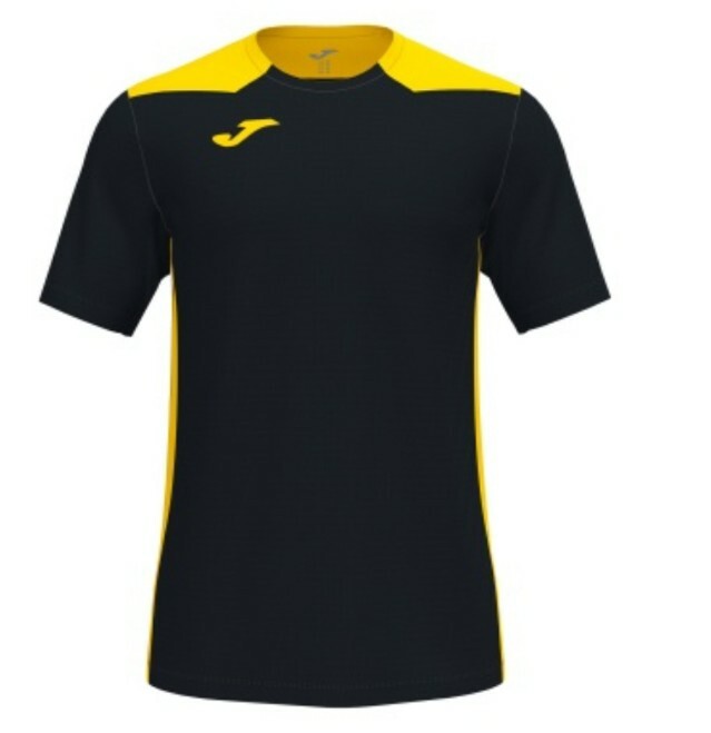 Joma Championship VI Shirt – Black / Yellow Size Medium