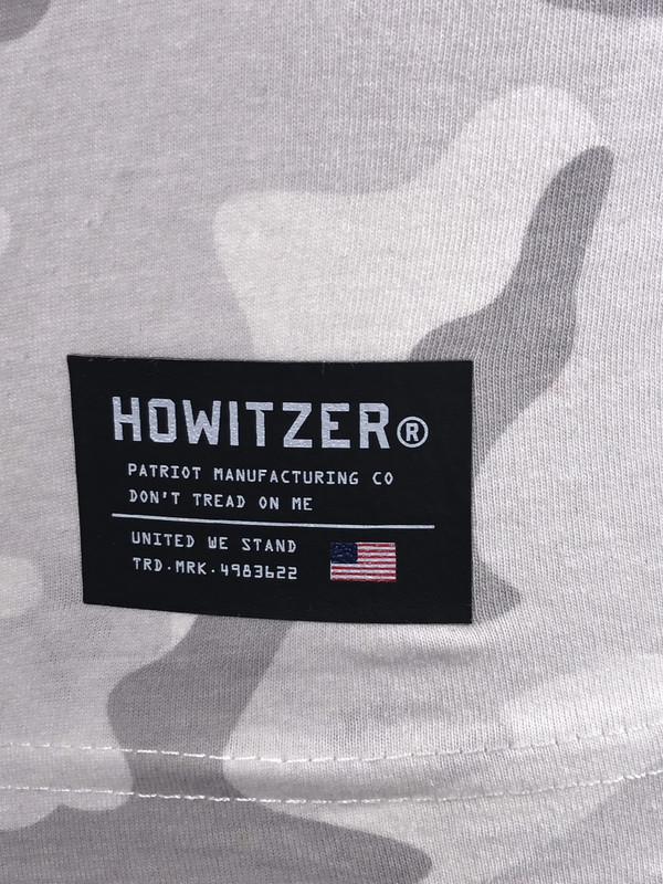 HOWITZER Men's T-Shirt DEFEND FLAG Military Grunt White S M L XL 2XL 3XL 4XL gallery