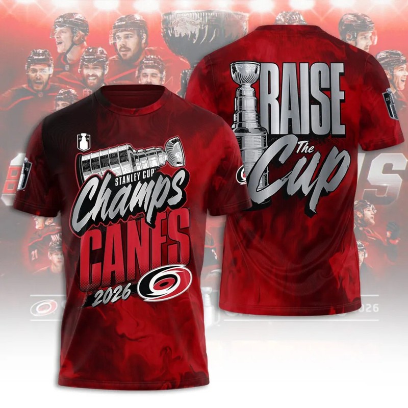 Hurricanes Stanley Cup Champions 2026 3D Apparel