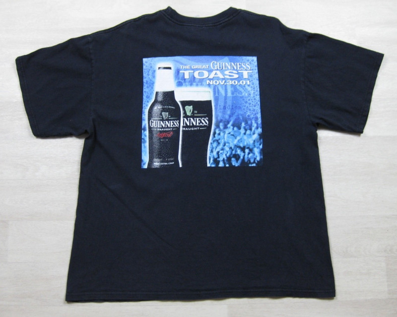 Vintage Y2K The Great Guinness Toast T Shirt (XL) Beer Irish Drinking Draught