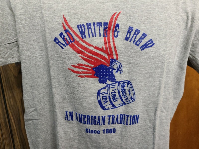 Red White & Blue Mc Gillins Philadelphias Oldest Bar Adult Medium Gray TShirt gallery