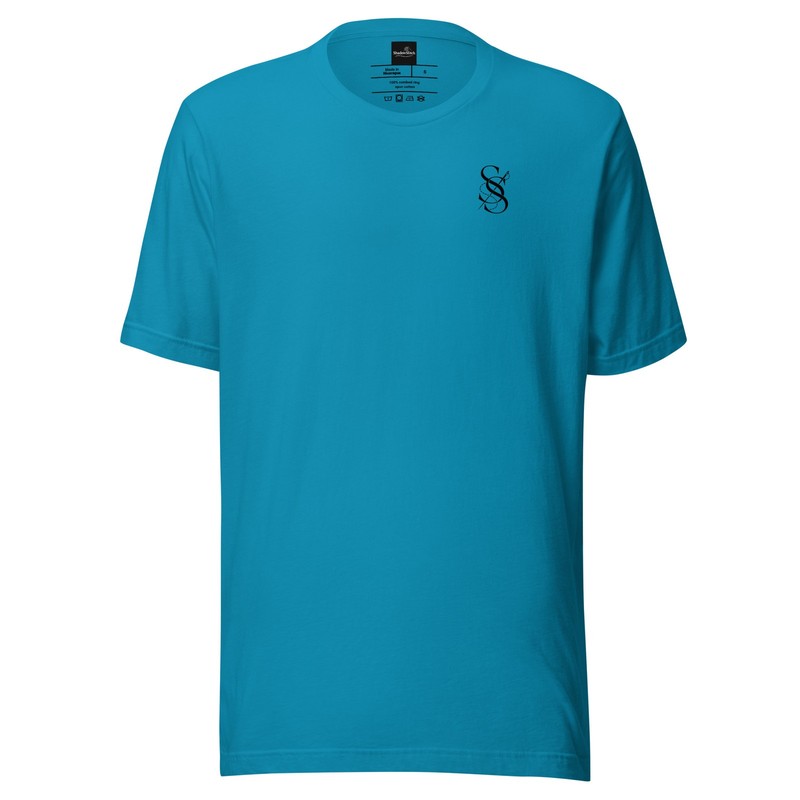 ShadowStitch Black Logo Monogram Shirt Minimalist Streetwear Tee