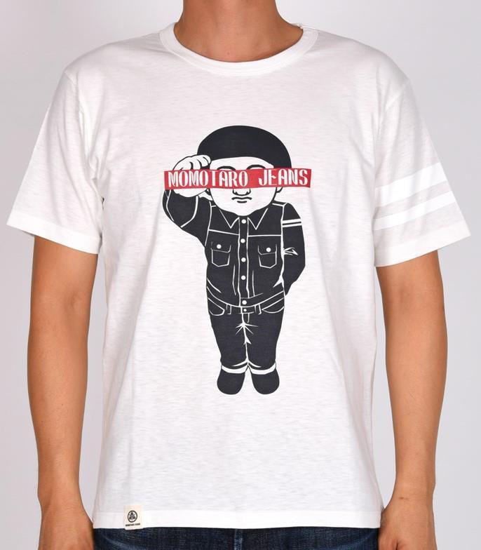 Momotaro $90 NWT Momotaro White Black Blindfold GTB Slim T-Shirt 07-103 XL