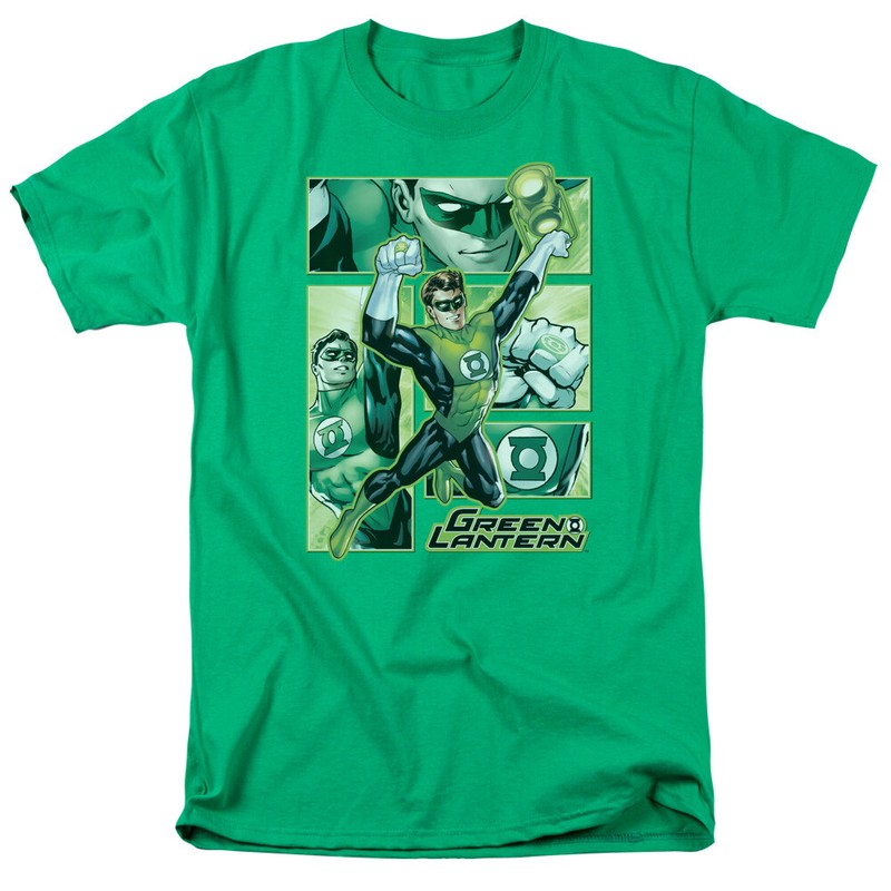 Green Lantern “Green Lantern Panels” T-Shirt – Through 4X