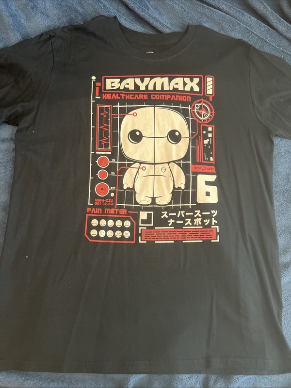 Big Hero 6 Baymax Funko T-Shirt Mens Size M Disney
