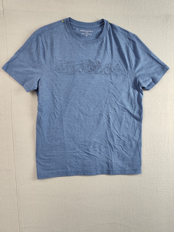 Banana Republic T Shirt M Blue Short Sleeve Casual Relaxed Lightweight Crew Neck