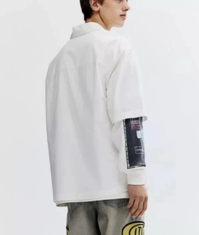 BASQUIAT X WHO DECIDES WAR X H&M - LOOSE FIT COTTON RESORT SHIRT - 3XL gallery