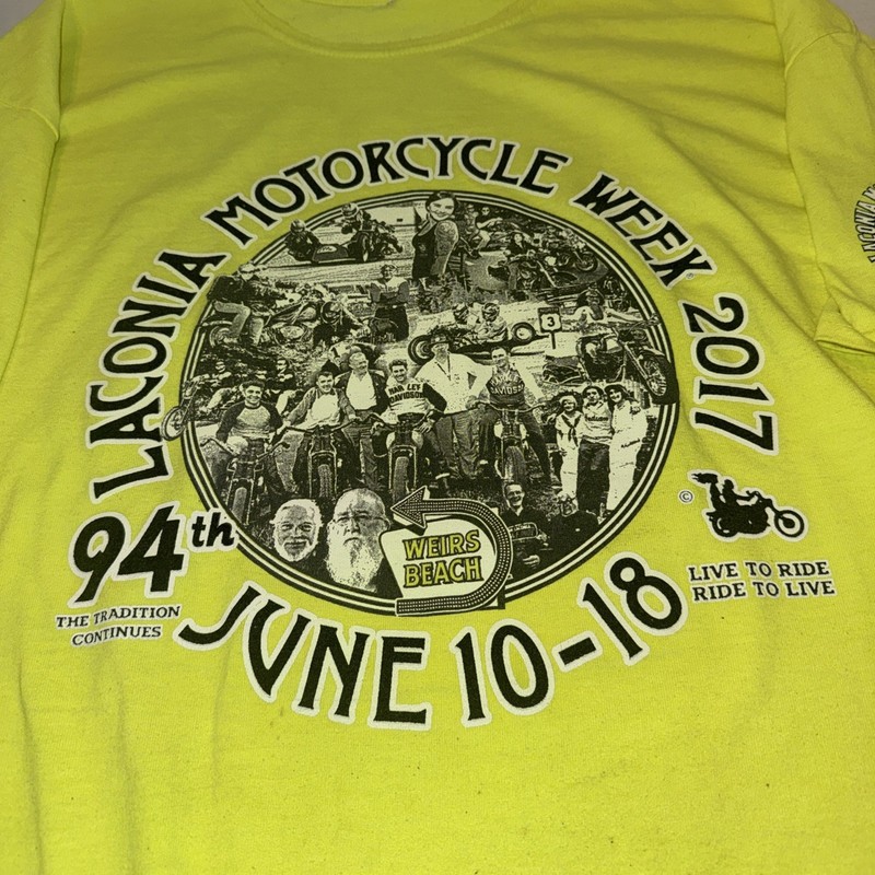 Laconia 94th 2017 Motorcycle Rally Size 2XL And Harley Davidson, Damaged Read D gallery