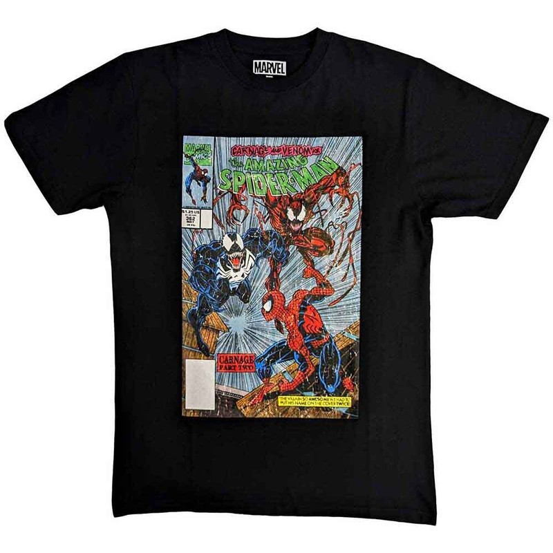 Marvel Comics Venom & Carnage T-Shirt Black New
