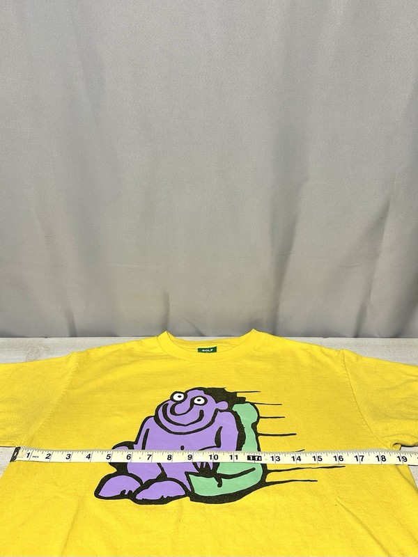 Golf Wang Fast Man Tee Yellow Graphic Print Size M Tyler The Creator 100% Cotton gallery