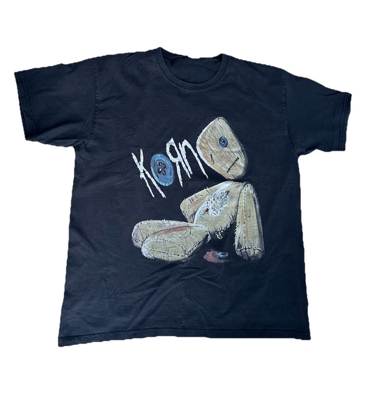 Korn Fruit Of The Loom Black 1999 Vintage Album T-Shirt Men’s XL Double Stitched