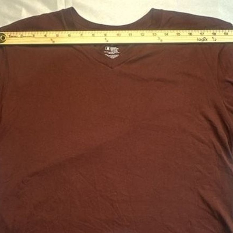 Arizona Jean Co Brown V-Neck T-Shirt Men’s XL Soft Casual Basic Tee gallery