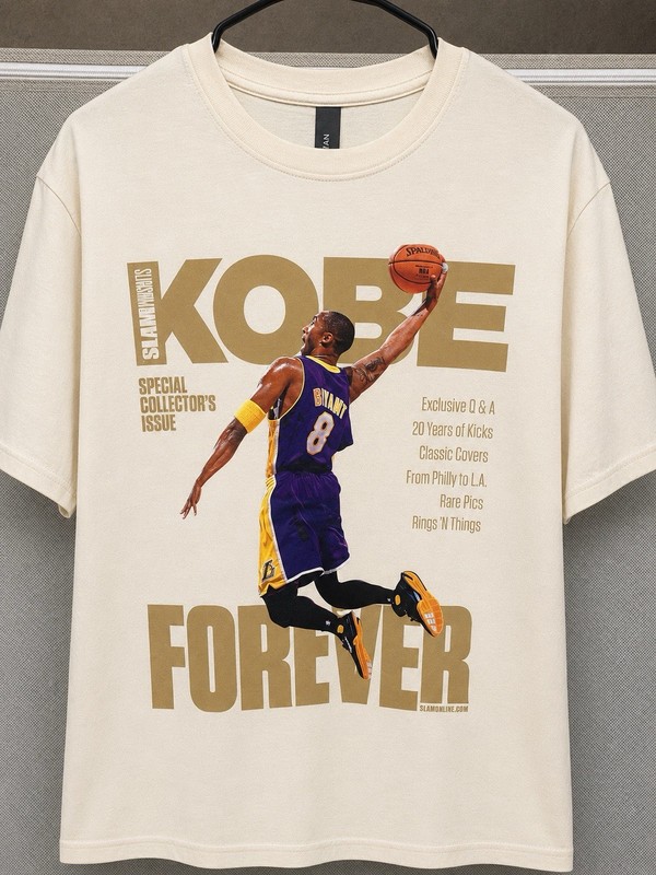 Kobe Bryant SLAM Magazine Lakers T shirt Special Collector’s Issue – used Large