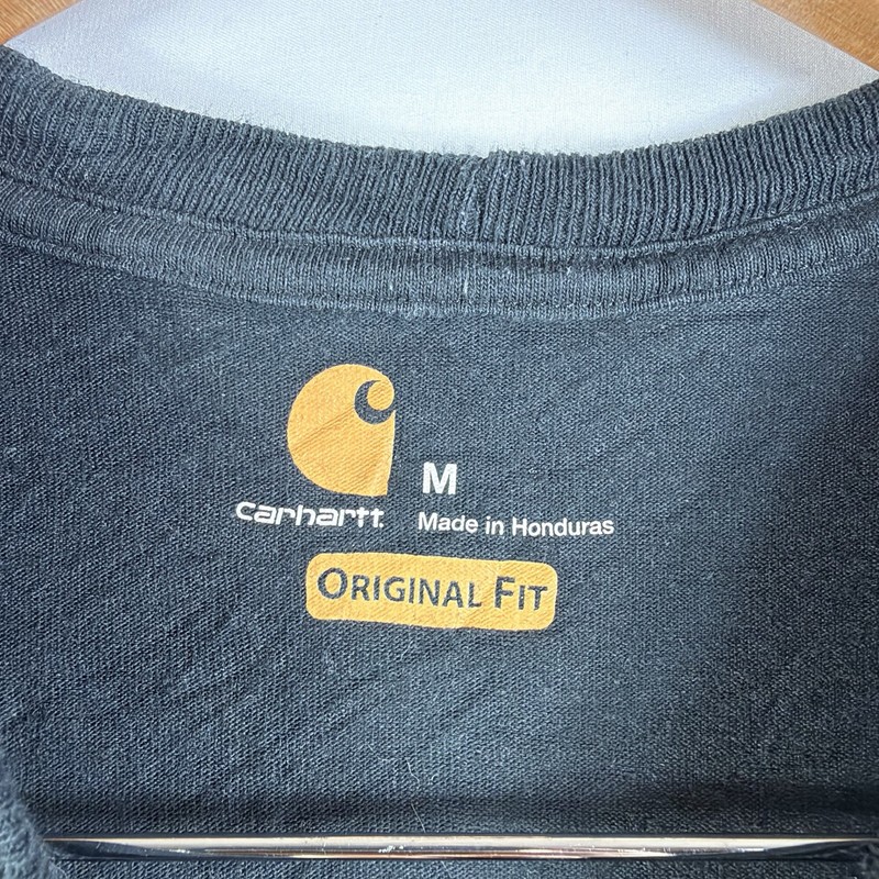 Carhartt T-Shirt Men's M Original Fit Black Short Sleeve Pocket Tee gallery