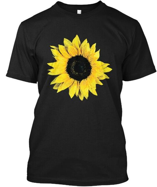 Pretty Oversize Flower Floral Sunflower T-Shirt Made in the USA Size S to 5XL