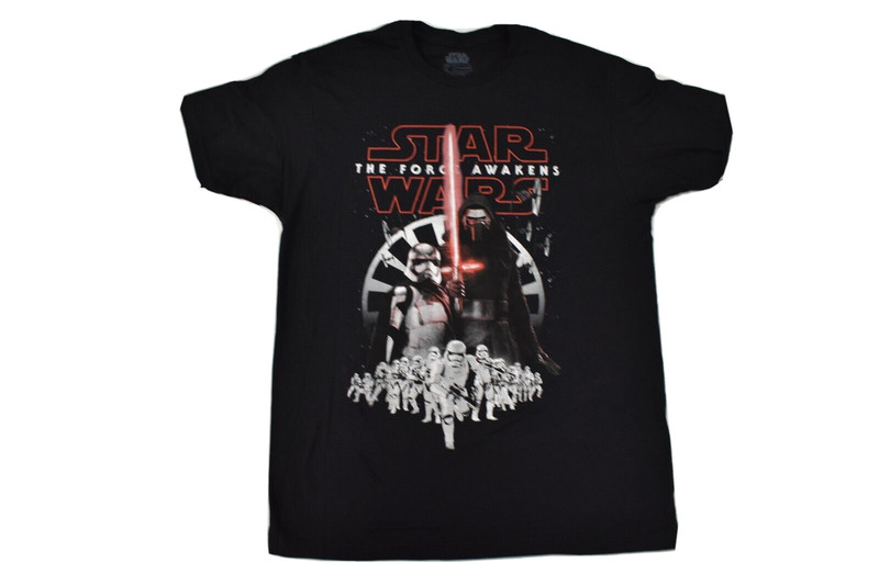Fifth Sun Star Wars Mens The Force Awakens Kylo Ren Black Shirt New Large