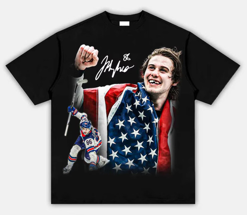 Jack Hughes USA Hockey Gold Medal Champion Fan T-Shirt Tee