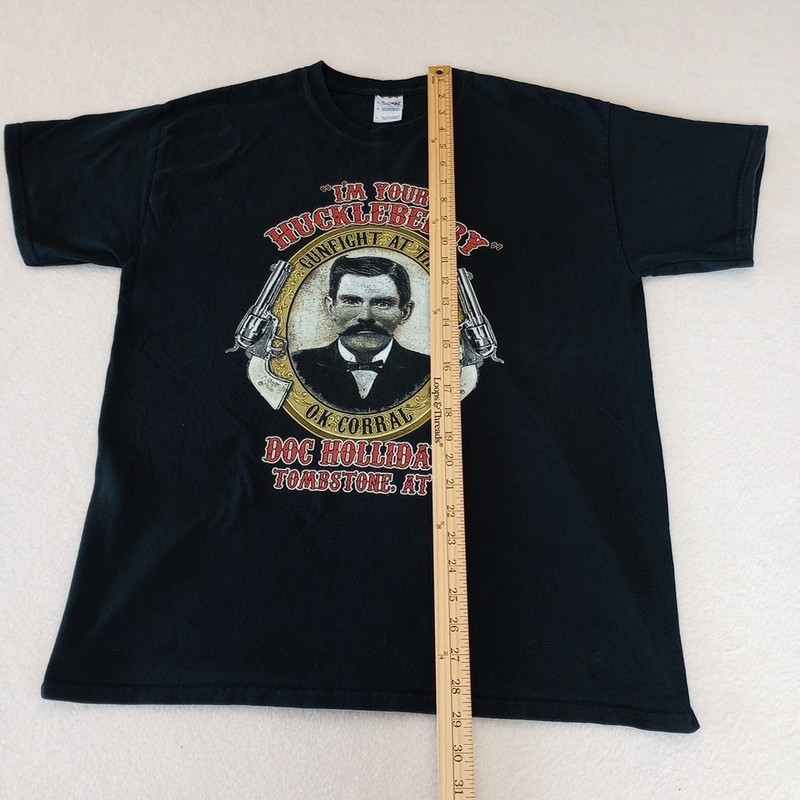 Doc Holiday“I’m Your Huckleberry”Tombstone, AZ T-shirt Mens Size Large gallery