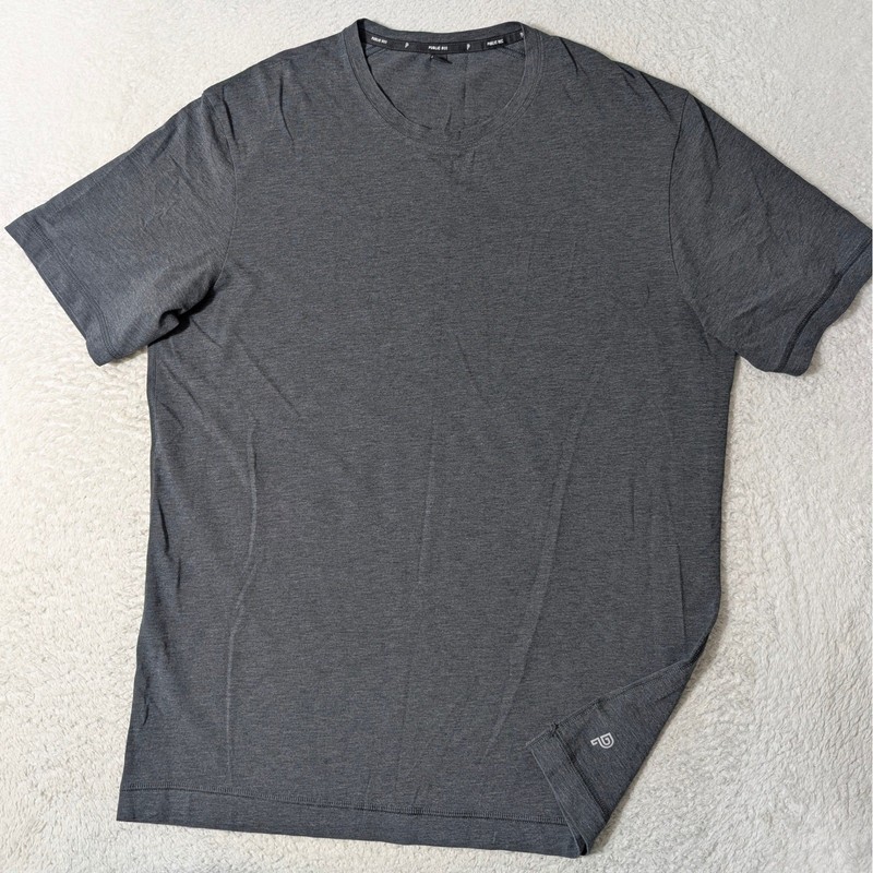 Public Rec Go-To Tee Mens L Charcoal Gray Stretch Pima Cotton Lyocell