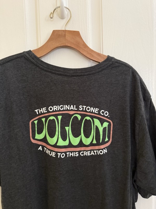 Volcom Stone PSYCHEDELIC True To This Logo Dark Gray Men’s T- Shirt size XL
