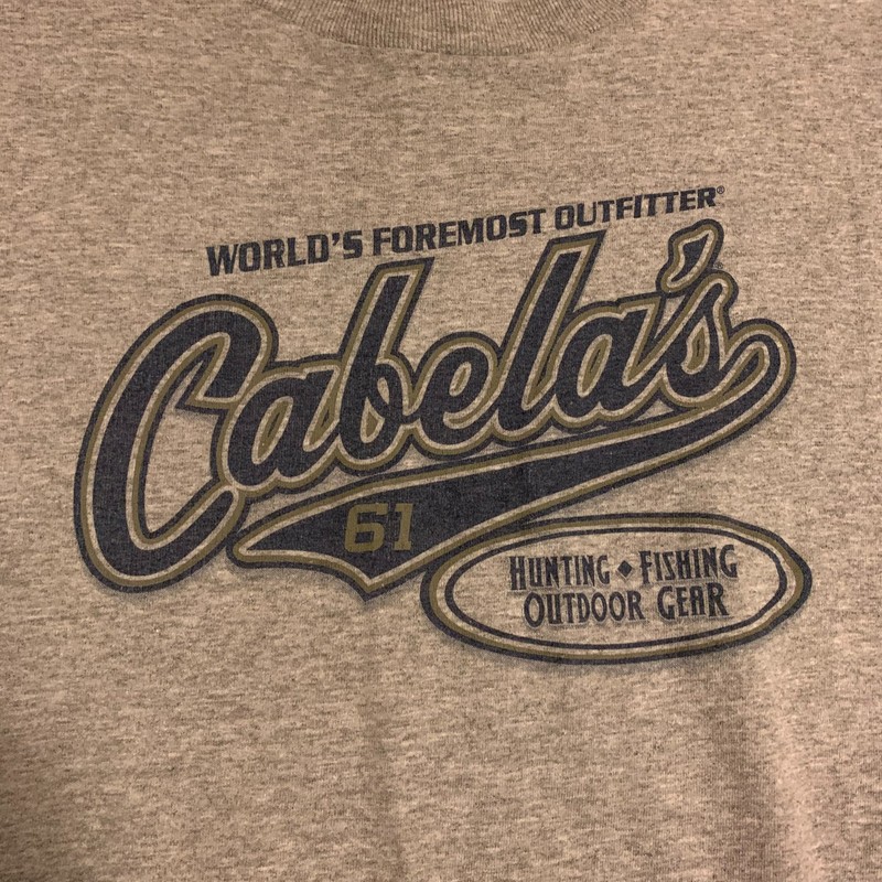 Vintage Tennessee River Cabela's Hunting Fishing Outdoor Gear T-Shirt Size Large gallery