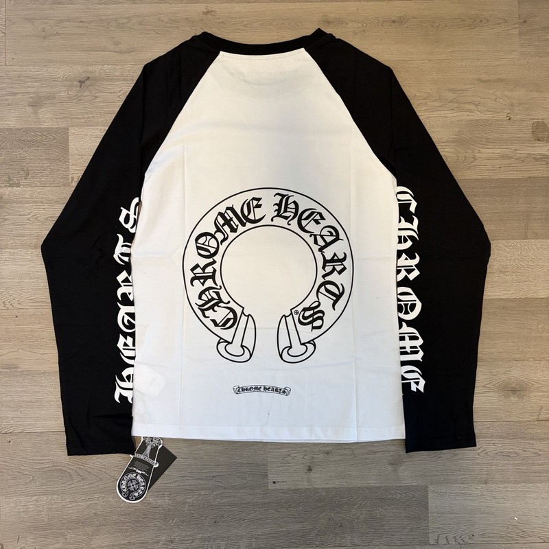 steplikeosama Chrome Hearts Black and White Long Sleeve Size S Brand new Comes w gallery