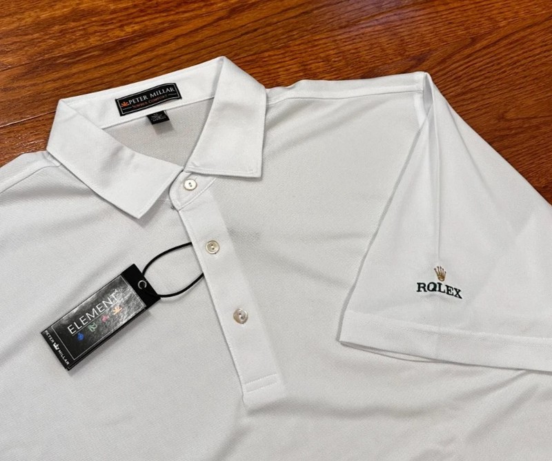 *** Rolex New Peter Millar Golf / Tennis / Pickle Shirt Embroidered Mens XL *** gallery