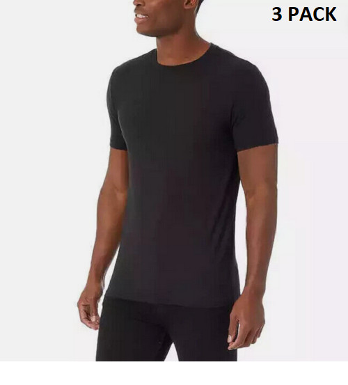 32 DEGREES COOL MEN’S 1 PACK SHORT SLEEVE CREW NECK SHIRT(BLACK XL)NWOT