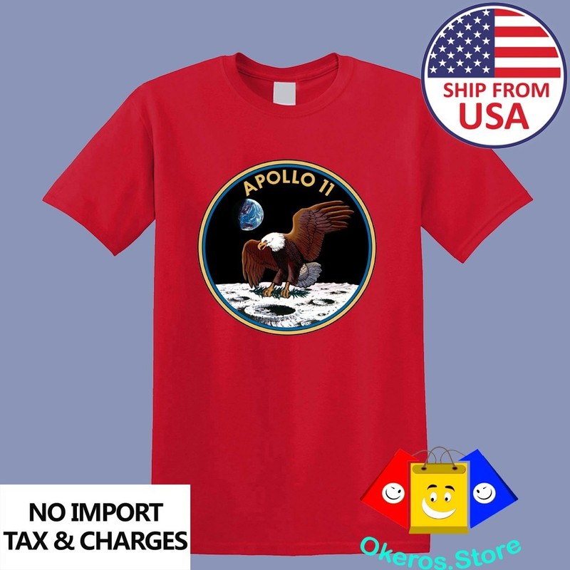 Apollo 11 Space Mission Men’s Red Size S-3XL
