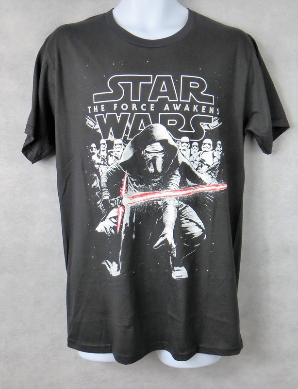 Star Wars Officially Licensed Mens T-Shirt Kylo Ren The Force Awakens Black